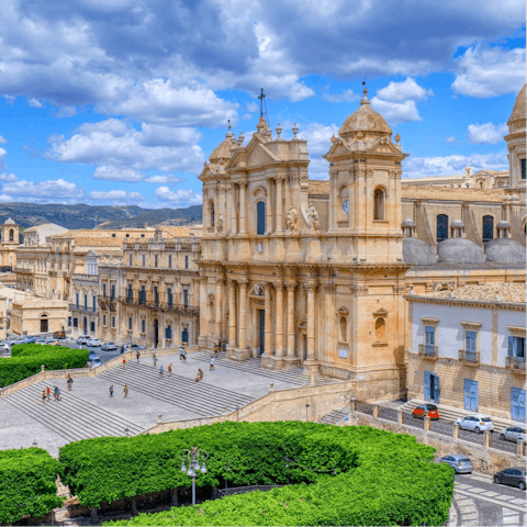 Explore the majestic streets of Noto – just a short drive away