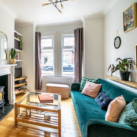 Stretch out in the living room for a cosy night at home, after a day out in York
