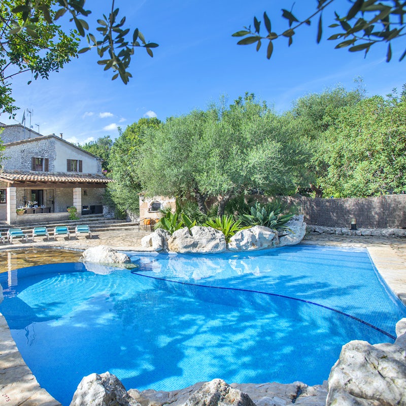 Spend lazy afternoons floating about in the private pool