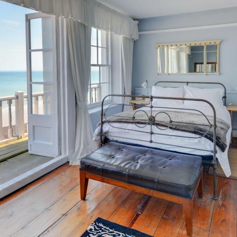 Wake up and smell the fresh sea breeze with direct balcony access