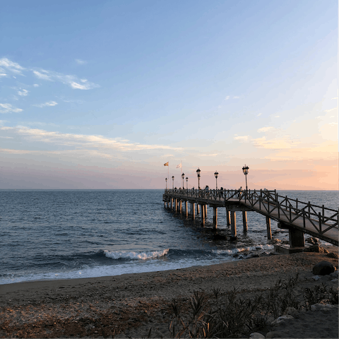 Spend the day swimming, surfing and sunbathing on Costa del Sol's pretty beaches