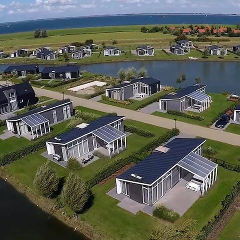Stay in a unique water resort in Zeeland