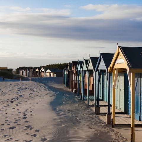 Spend afternoons on Aldwick Beach, a twenty-minute drive away