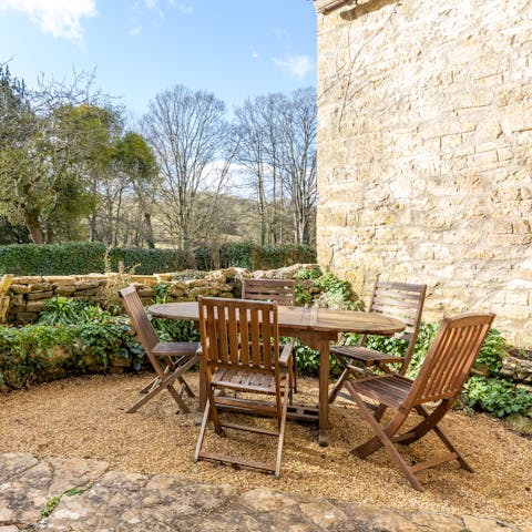 Rustle up a cooldrink and head out to the south-facing terrace