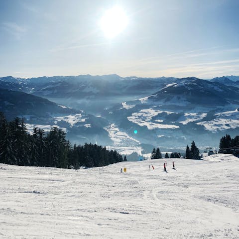 Hit the slopes for a day traversing the pistes