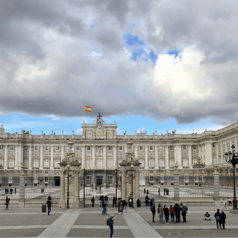 Head into the city and visit the Royal Palace of Madrid