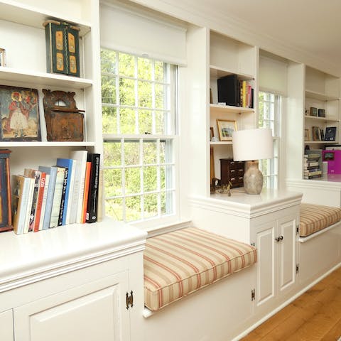 Curl up with a book on the reading nook