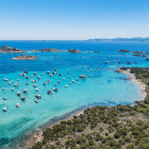 Head out and explore the coast of Sardinia – the sea is less than a kilometre away