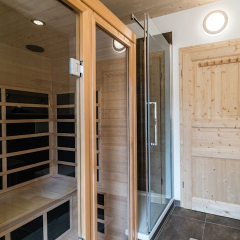 Head to the sauna for a post-ski session to soothe sore muscles