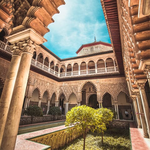 Explore the Royal Alcázar of Seville nearby