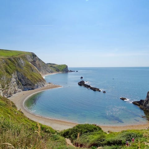 Explore the Jurassic Coast on foot  – there are stunning hiking trails