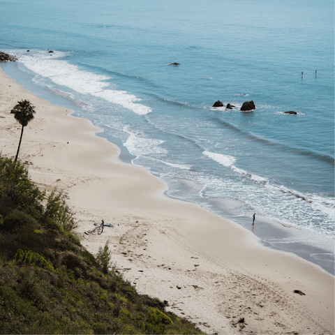 Have a stroll along Malibu Beach, right on your doorstep