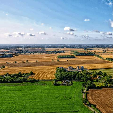 Hike or cycle in the countryside surrounding the home