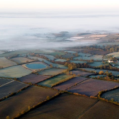 Step outside and follow hiking trails across the Kent countryside