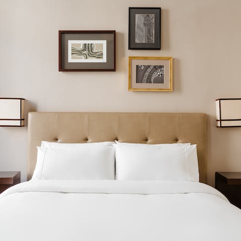 Plunge into your comfortable double bed after fun days out in the city