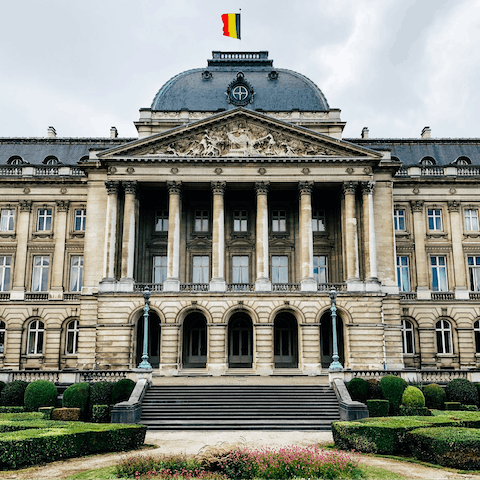 Stay in Brussels, just a twenty-minute stroll away from the Royal Palace 
