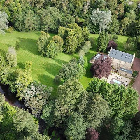 Explore the huge private grounds