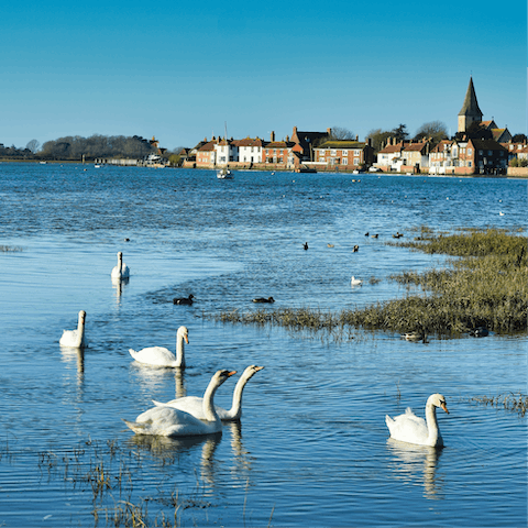 Stay in Bosham, just a few steps from the sea and twenty minutes from Chichester