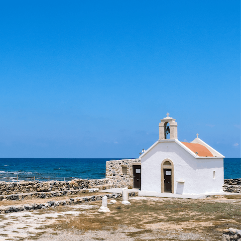 Explore the nearby coastal town of Hersonissos and all its charm