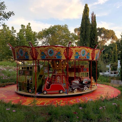 Take a spin on the authentic 1930s carousel 