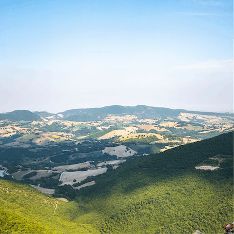 Explore the rolling hills and fortified hilltop settlements of Marche