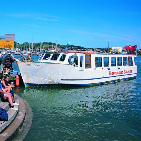 Jump on a boat and see North Wales from a new perspective