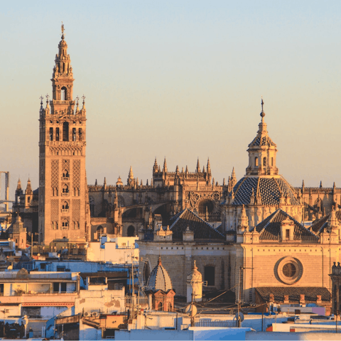 Explore all that Seville has to offer, including the cathedral just over 1 kilometre away