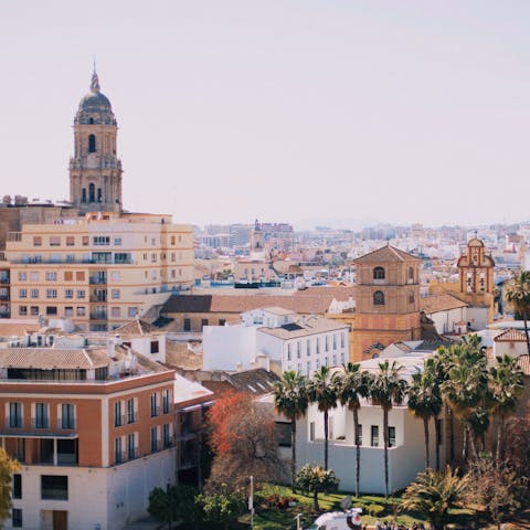 Hop on a bus and visit Malaga's historic heart – it's 5km away 