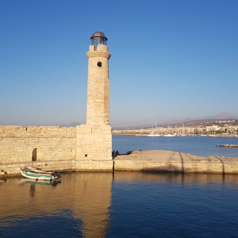 Explore Rethymno's historic Venetian harbour