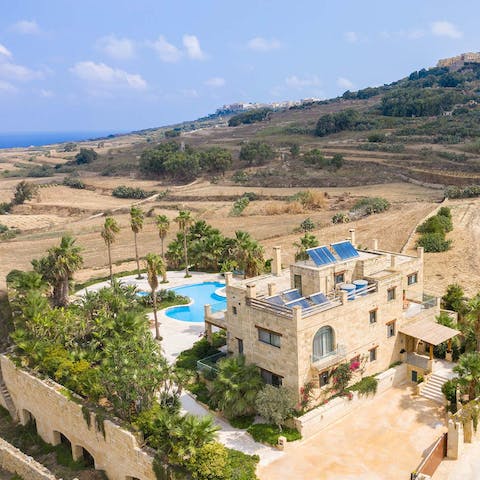 Relax in a secluded spot in rural Gozo