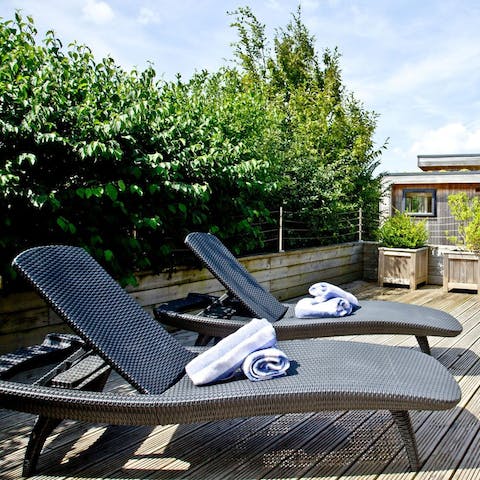 Lie back on the loungers and make the most of southern England's fabulous climate