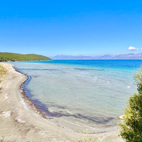 Wander down to the beach right on your doorstep and spend a day in the sun