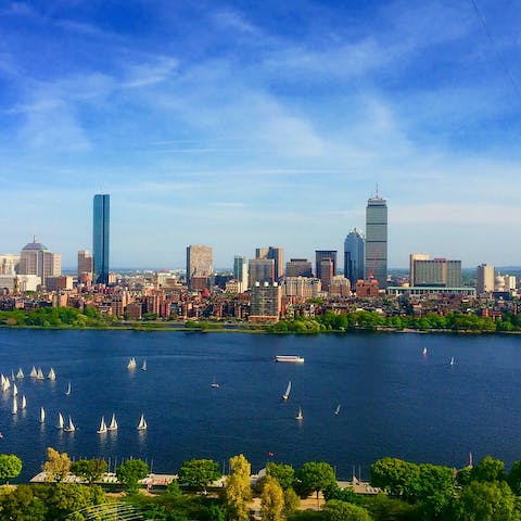 Go for a jog along the Charles River Esplanade to start your day, and look out at the boats on the water