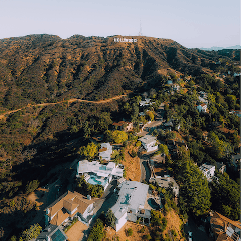Gaze out over the Hollywood Hills from your jaw-dropping home