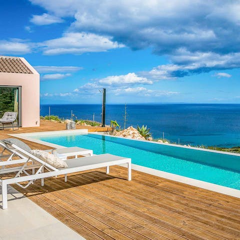 Make morning laps of the infinity pool part of your new routine