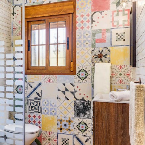 Enjoy the rustic feel created by the traditional Andalusian decor