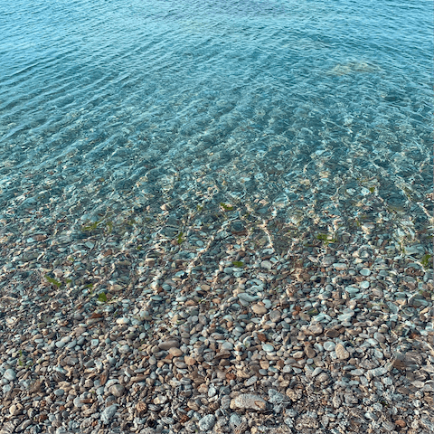 Spend the day at Breakwater Beach, just a five–minute drive away