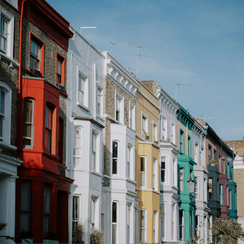 Discover Notting Hill's eclectic shops, pubs, and eateries
