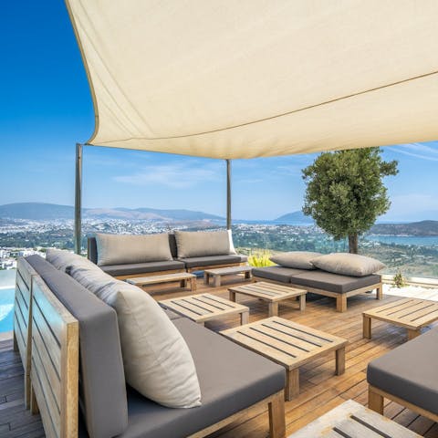 Admire the sweeping views as you unwind on the terrace