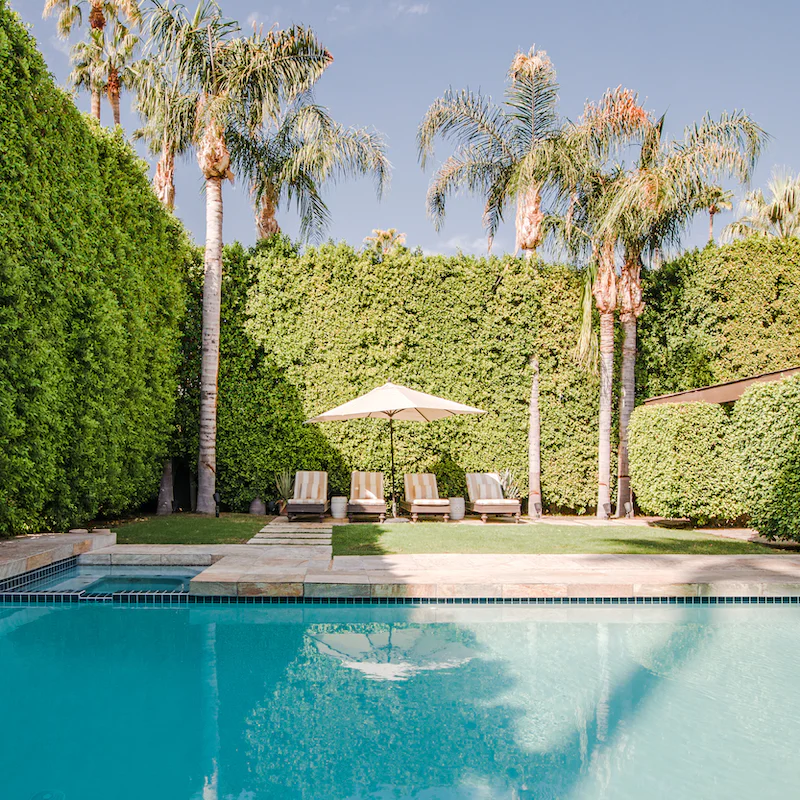 Lounge by your secluded private pool