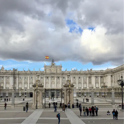 See the Royal Palace of Madrid – eighteen minutes away on public transport