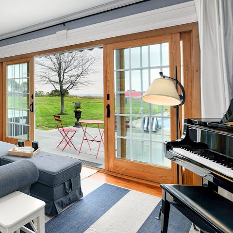 Serenade your guests on the piano in the lounge