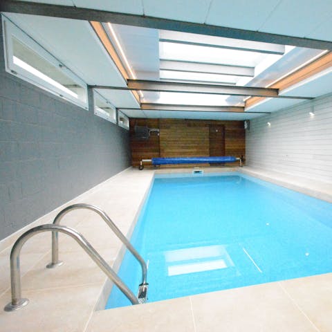 Swim lengths in your private, indoor pool to start the morning afresh