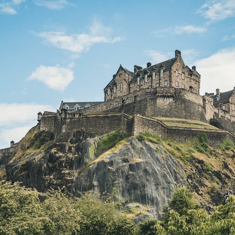 Take some snaps of Edinburgh Castle, a fifteen-minute walk away