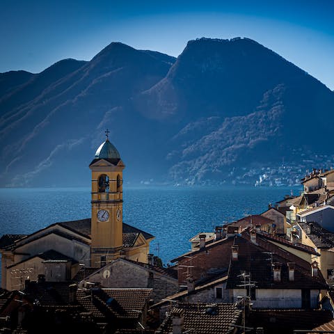 Ride in a cable car and revel in the beauty of Lake Como from above