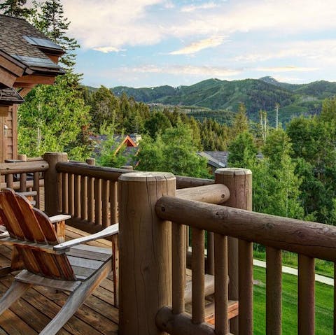 Take in the mountain views from your balcony