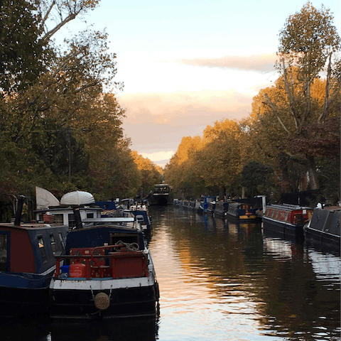 Check out the canalside scene at Little Venice – it's only fifteen minutes from home