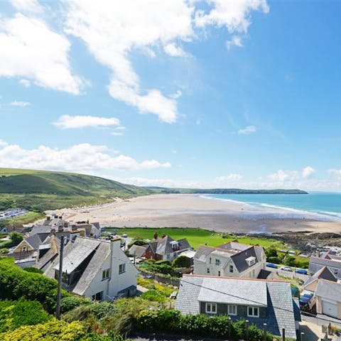 Stay a stone's throw from Woolacombe beach