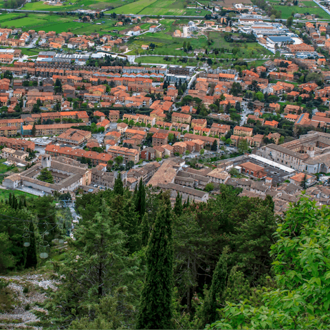 Make the 7km drive over to the historic town of Gubbio and stroll the winding streets