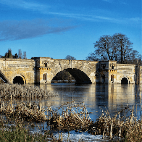 Spend a day exploring nearby Blenheim Palace – a short drive away